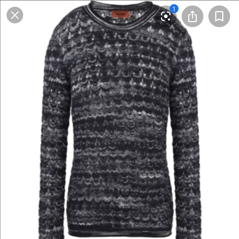 MISSONI mohair alpaca blend light knit SZ IT 38